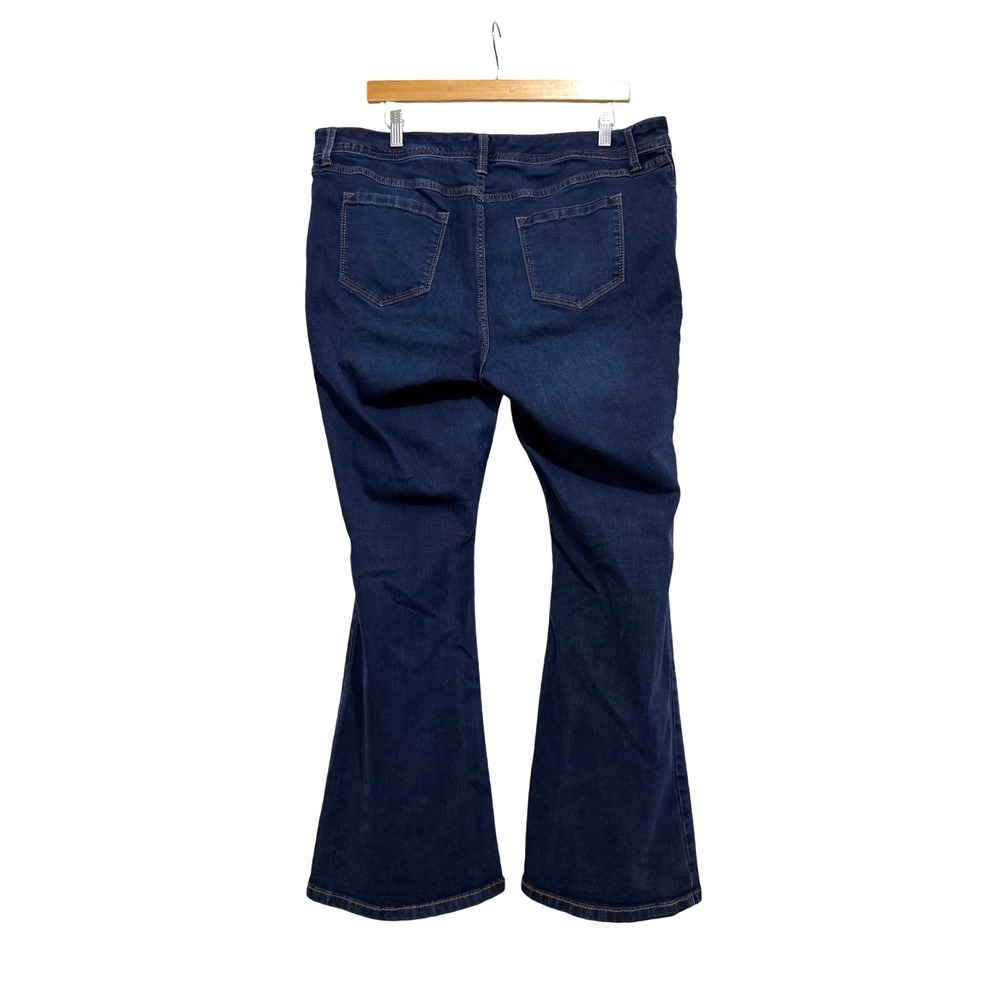 Torrid Luxe Slim Boot Super Stretch Dark Wash Denim Jeans Womens 16R 18302857 - Picture 2 of 7